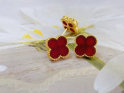 18K Leaf Clover Earring - De Oro Jewelry