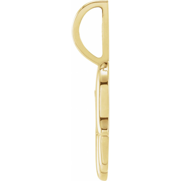 14K Gold Natural Diamond Hamsa Pendant — supplier product view