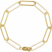14K Gold Bold Paperclip Chain Bracelet — supplier product view