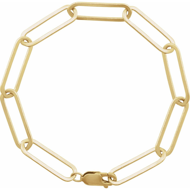 14K Gold Bold Paperclip Chain Bracelet — supplier product view