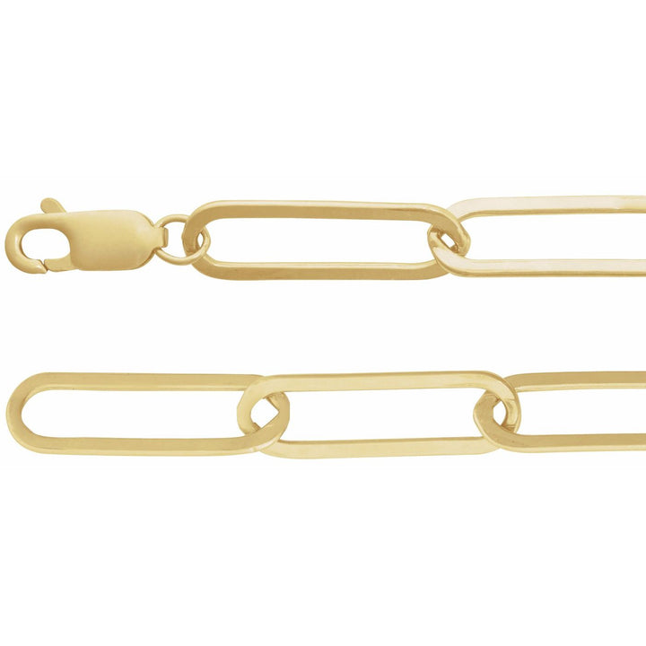 14K Gold Bold Paperclip Chain Bracelet — supplier product view