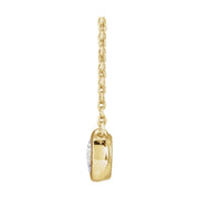 14K Gold Adjustable Lab-Grown Diamond Necklace — supplier product view