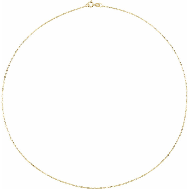 14K Gold Fine Figaro Chain Bracelet — supplier product view