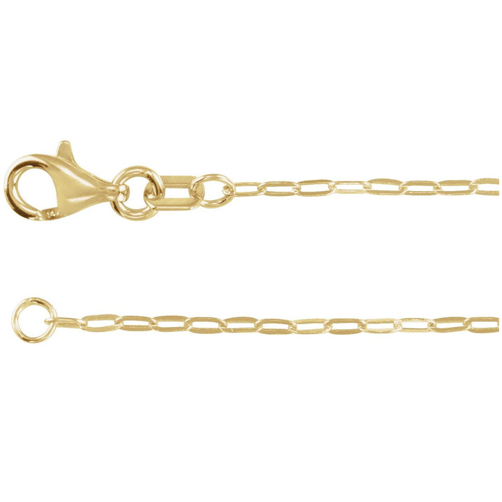 14K Gold Fine Paperclip Chain Bracelet — supplier product view