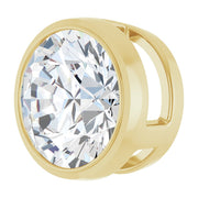 14K Gold Lab-Grown Diamond Slide Pendant — supplier product view