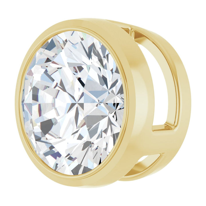 14K Gold Lab-Grown Diamond Slide Pendant — supplier product view