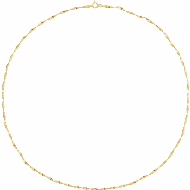 14K Gold Twisted Herringbone Bracelet — supplier product view