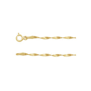 14K Gold Twisted Herringbone Bracelet — supplier product view