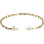 14K Gold 2 ct Lab-Grown Diamond Line Bracelet — supplier product view