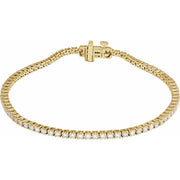 14K Gold 2 ct Lab-Grown Diamond Line Bracelet — supplier product view
