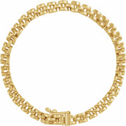 14K Gold Panther Link Bracelet — supplier product view