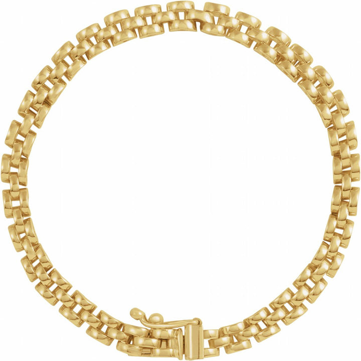 14K Gold Panther Link Bracelet — supplier product view