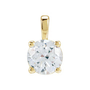 14K Gold 1.5 ct Lab-Grown Diamond Pendant — supplier product view