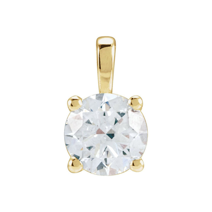14K Gold 1.5 ct Lab-Grown Diamond Pendant — supplier product view