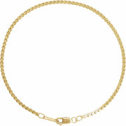 14K Gold Serpentine Chain Bracelet — supplier product view