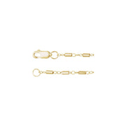 14K Gold Satellite Bar Chain Bracelet — supplier product view