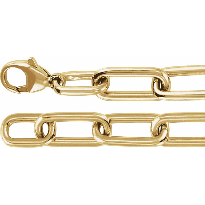 14K Gold Lab-Grown Diamond Paperclip Bracelet — supplier product view