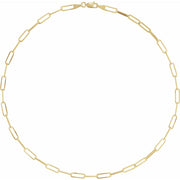 14K Gold Bold Paperclip Chain Necklace — supplier product view