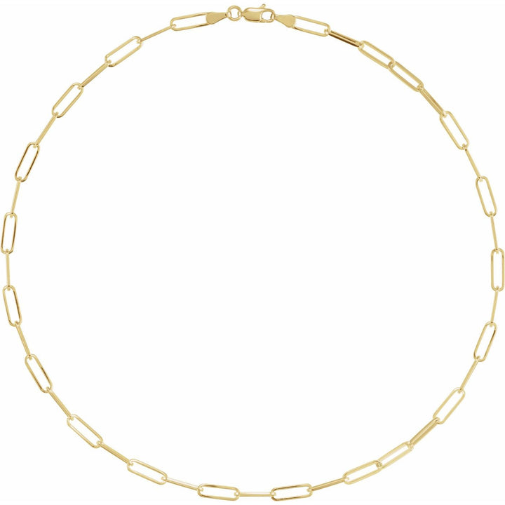 14K Gold Bold Paperclip Chain Necklace — supplier product view