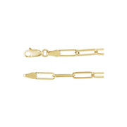 14K Gold Bold Paperclip Chain Necklace — supplier product view