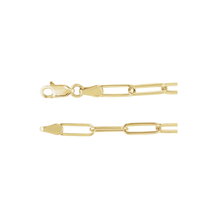 14K Gold Classic Paperclip Chain Bracelet — supplier product view