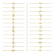 14K Gold Initial A Chain Bracelet — supplier product view