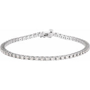 14K White Gold Lab-Grown Diamond Line Bracelet — supplier product view