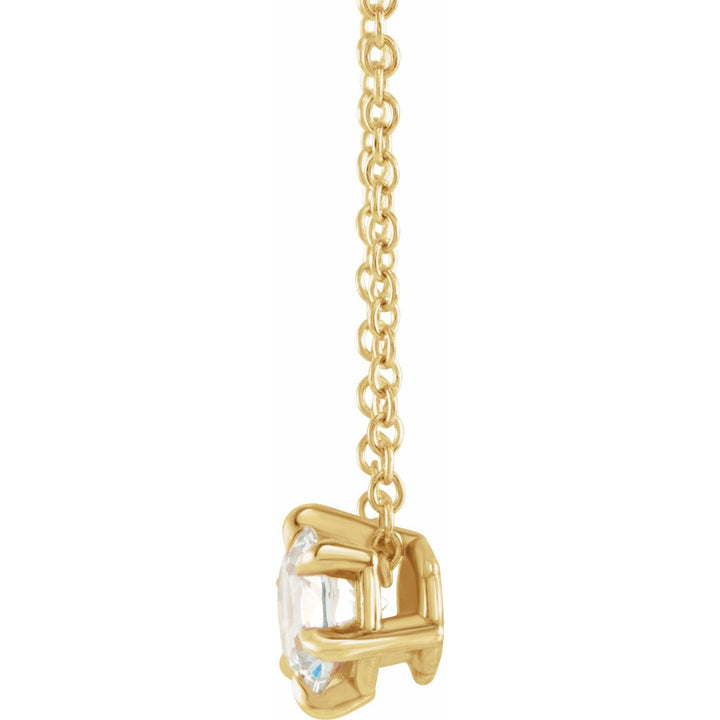 14K Gold 5/8 ct Lab-Grown Diamond Necklace — supplier product view