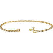 14K Gold Lab-Grown Diamond Line Bracelet — supplier product view