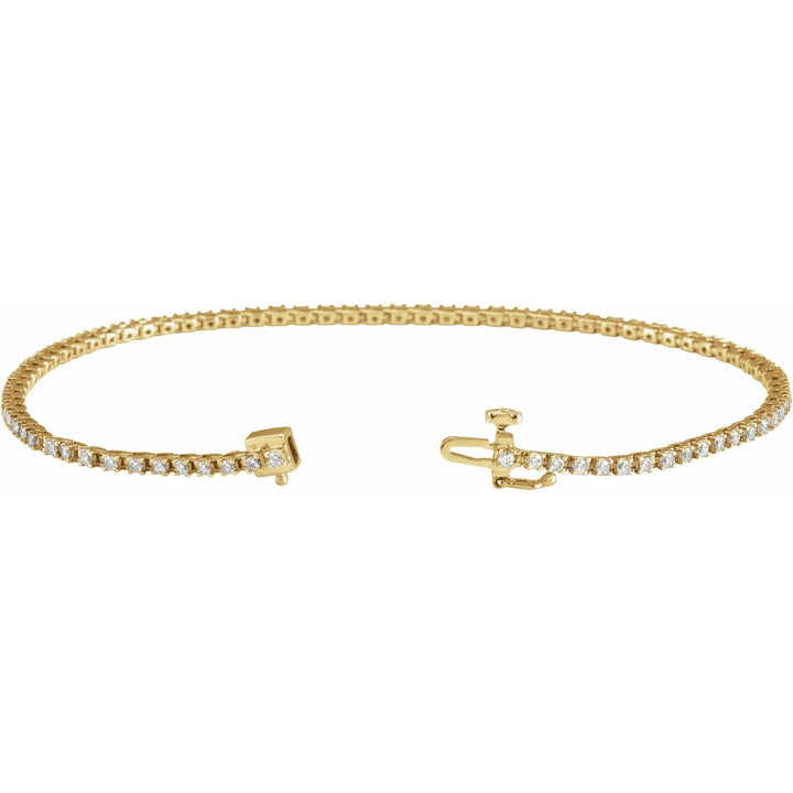 14K Gold Lab-Grown Diamond Line Bracelet — supplier product view