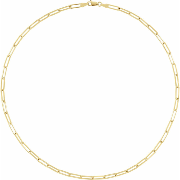 14K Gold Classic Paperclip Chain Bracelet — supplier product view