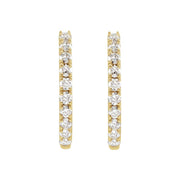 14K Gold Lab-Grown Diamond Hoop Earrings — supplier front/side views; sold as one pair