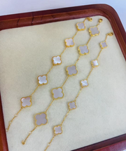 18K Leaf Clover Bracelet - De Oro Jewelry