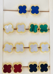 18K Leaf Clover Earring - De Oro Jewelry