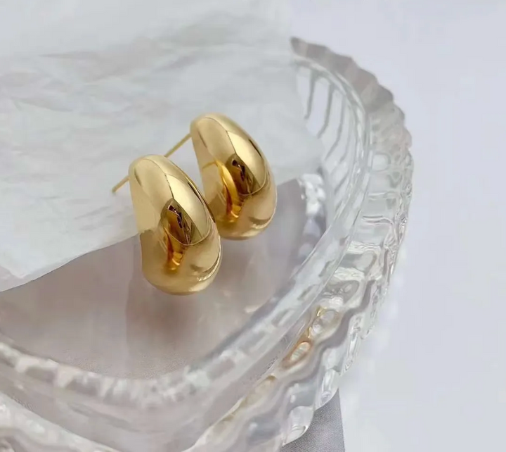 18K Tear Drop Earrings - De Oro Jewelry