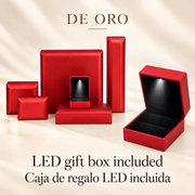 LED gift box included / Caja de regalo LED incluida; one suitable gift box included.