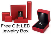 Red LED jewelry gift boxes and illuminated presentation box