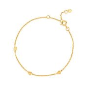 Fine Heart Bracelet - De Oro Jewelry