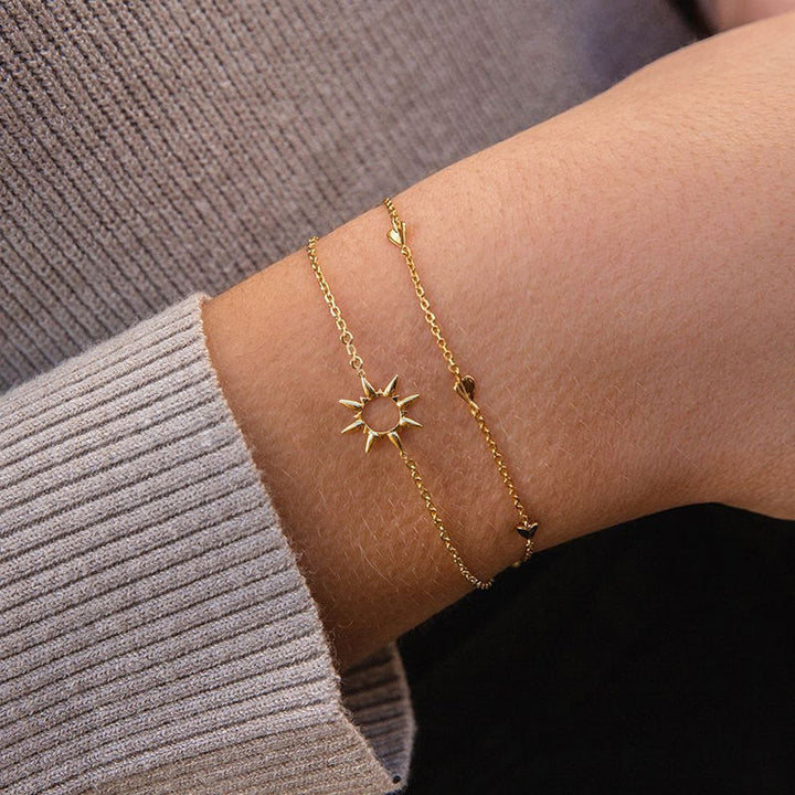 Fine Heart Bracelet - De Oro Jewelry